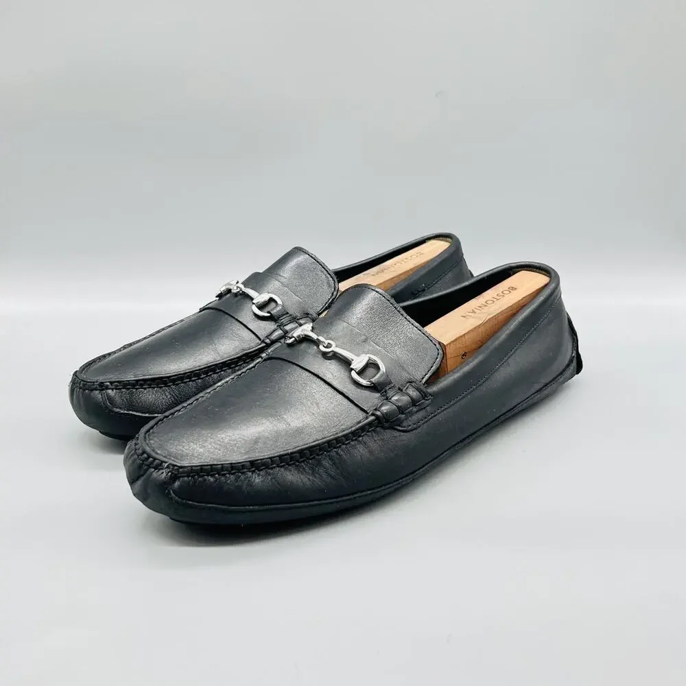 Cole Haan Shoes Mens 13 Black Leather Bit Driving Moc Loafers Casual Comfort